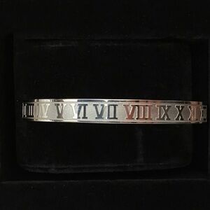 Roman Numeral Men's Bracelet - Silver